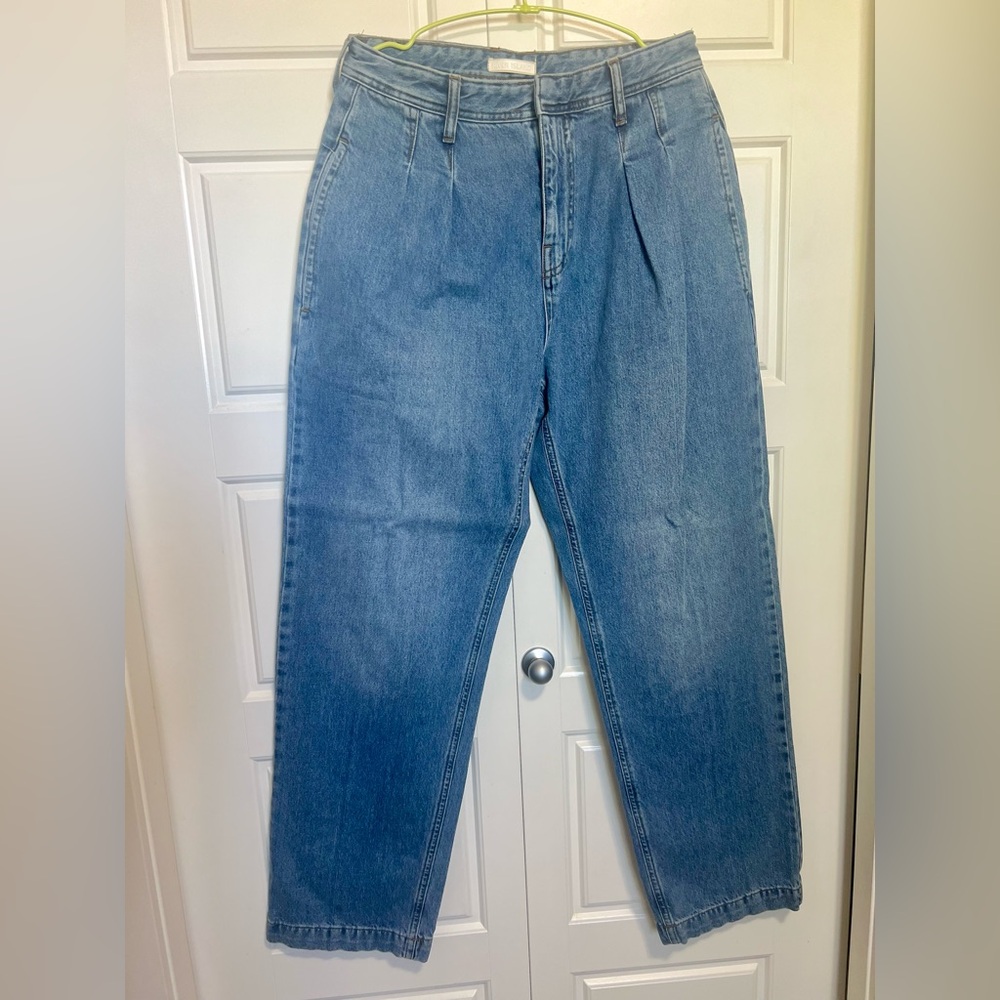 River Island Blue High Waisted Straight Jeans - Picture 5 of 6